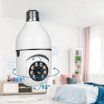 360-degree Surveillance Lamp with Night Vision and Smartphone Control