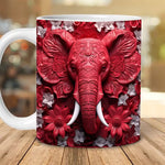 Einzigartige 3D Elefanten Kaffeetasse für Tierliebhaber