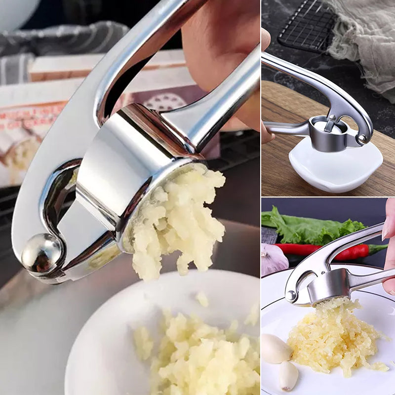Hochwertiger Knoblauchpresser aus Edelstahl für müheloses Kochen