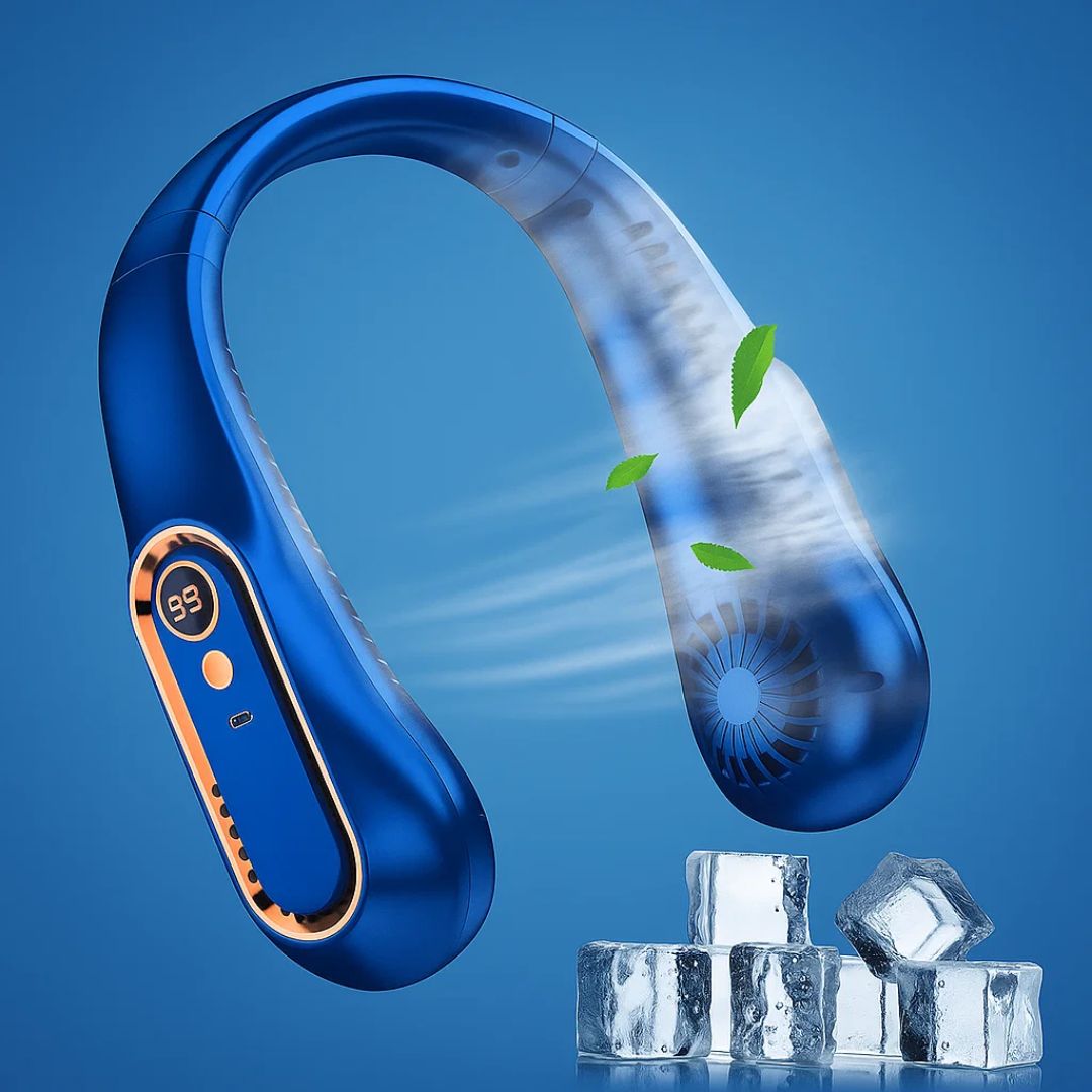 Luftiger Komfort | Tragbarer Nackenventilator mit USB-C