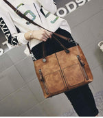 Vintage Handtasche mit doppelter Fronttasche