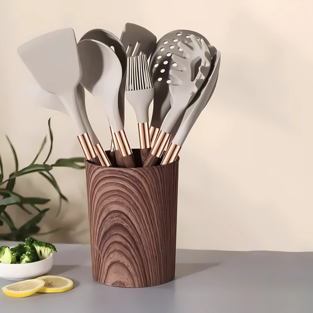 Elegantes Silikon Kochutensilien-Set | 10 Teile für Ihre Küche