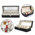 Eleganter 6-12 Slots Uhren Organizer von LuxWatch