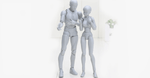 Kreative Modellfiguren für Künstler