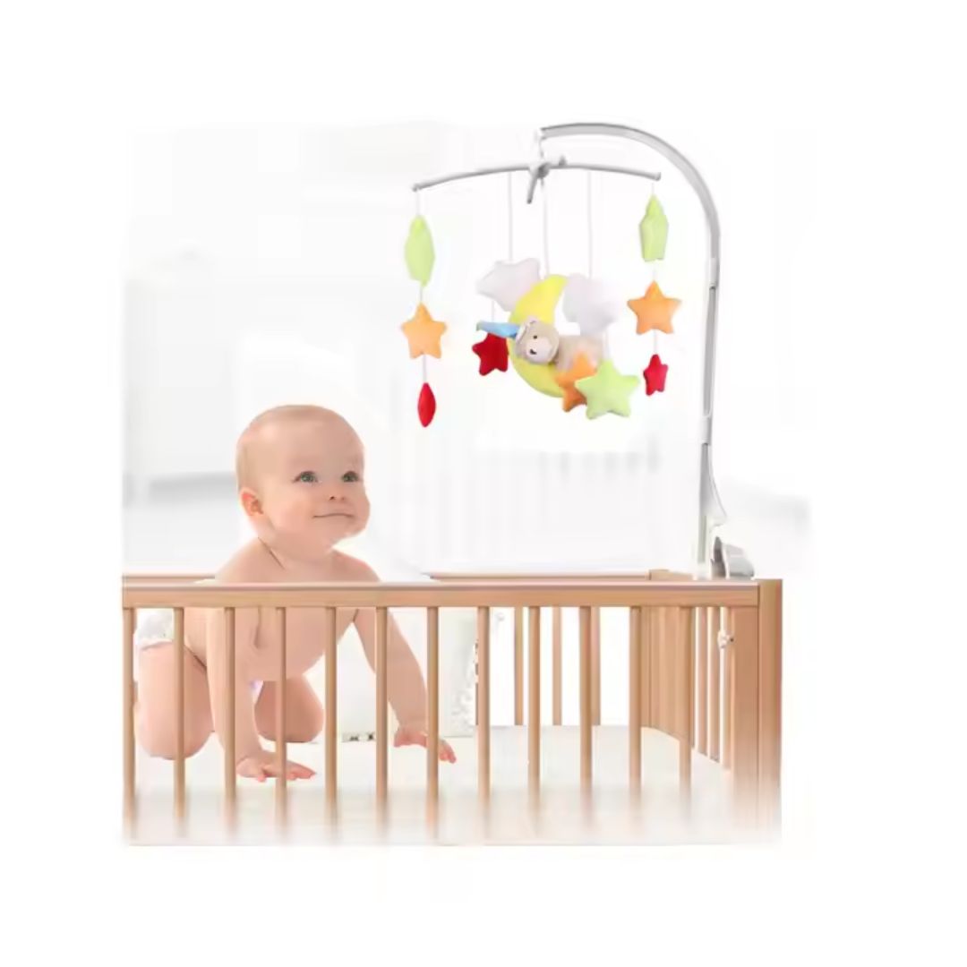 Baby Mobile mit Spielzeugen aus Plüsch – für Kinderwagen und Bettchen