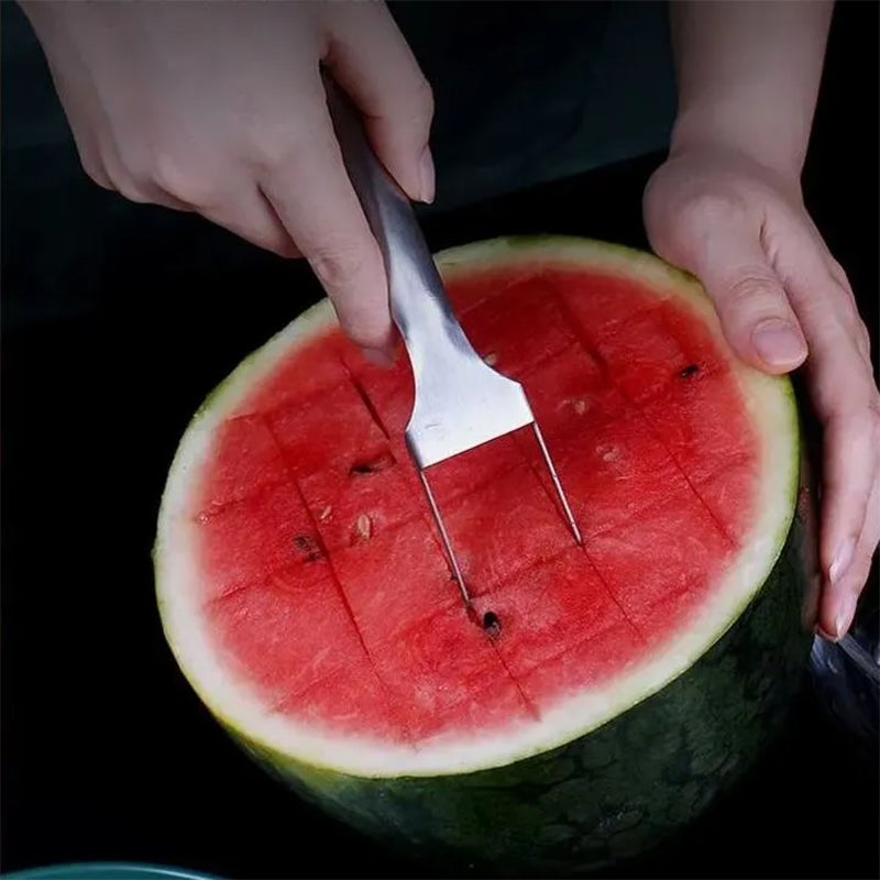 2-in-1 Wassermelonen Gabel und Schneider