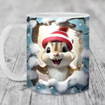 Tiermuster Weihnachtsbecher