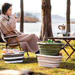 Faltbarer vielseitiger Korb – Ideal zum Camping, Grillen und für den Haushalt