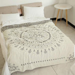 Elegante Wendedecke mit Mandala Design aus Baumwolle