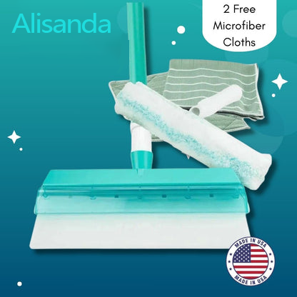 GlanzPro Window Cleaning Set | Sustainable Silicone Squeegee for Perfect Visibility