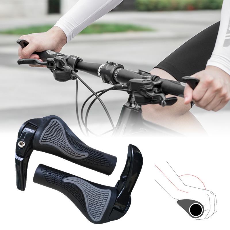 Ergonomic Bicycle Grips Made of Aluminum and Silicone