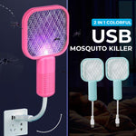 USB Mückenabwehrgerät mit LED und Sicherheitsnetz – 2-in-1 Design
