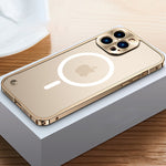 Stilvolles Magnetisches Handyhülle für iPhone mit Metallrahmen