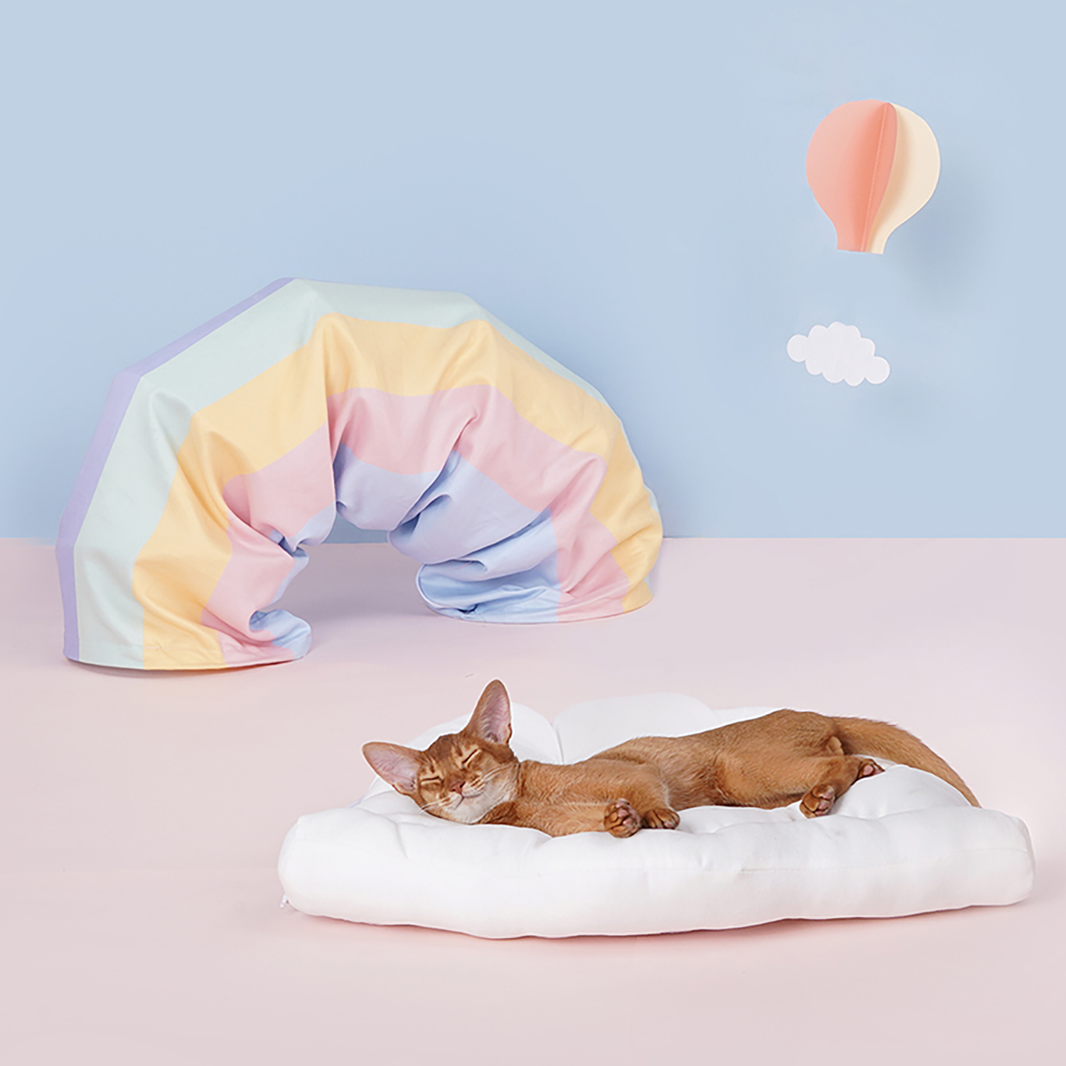 Katzentunnel Candy Cloud – Weich, Gemütlich und Spielerisch