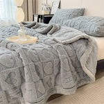 Wohlfühl-Decke aus weichem Fleece mit umkehrbarem Design – Elegant und vielseitig