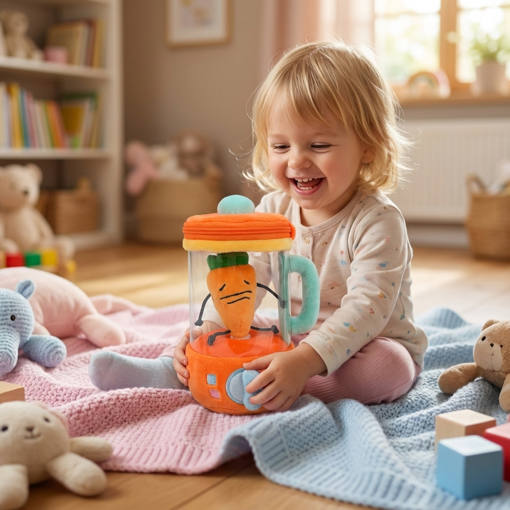 Plüschtier Karottenmixxer für Kinder – Lustiges Spielzeug