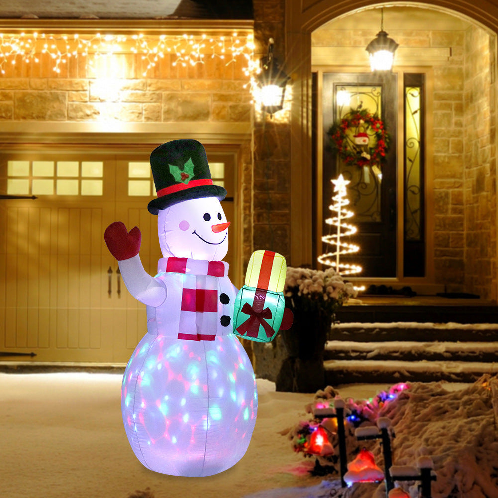 Weihnachtsschmuck – Schneemann oder Weihnachtsbaum mit Beleuchtung