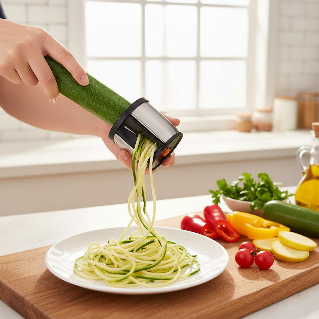 Gemüse-Spiralizer aus Edelstahl – Perfekte Spiralen für Ihr Essen