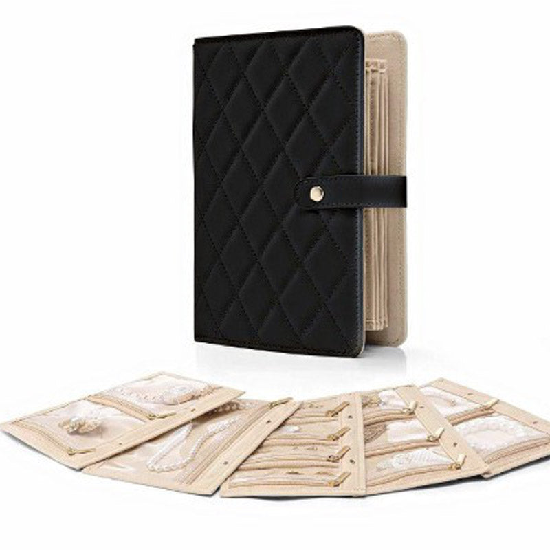 Eleganter Schmuckorganizer mit Fächern – Ideal für Reisen