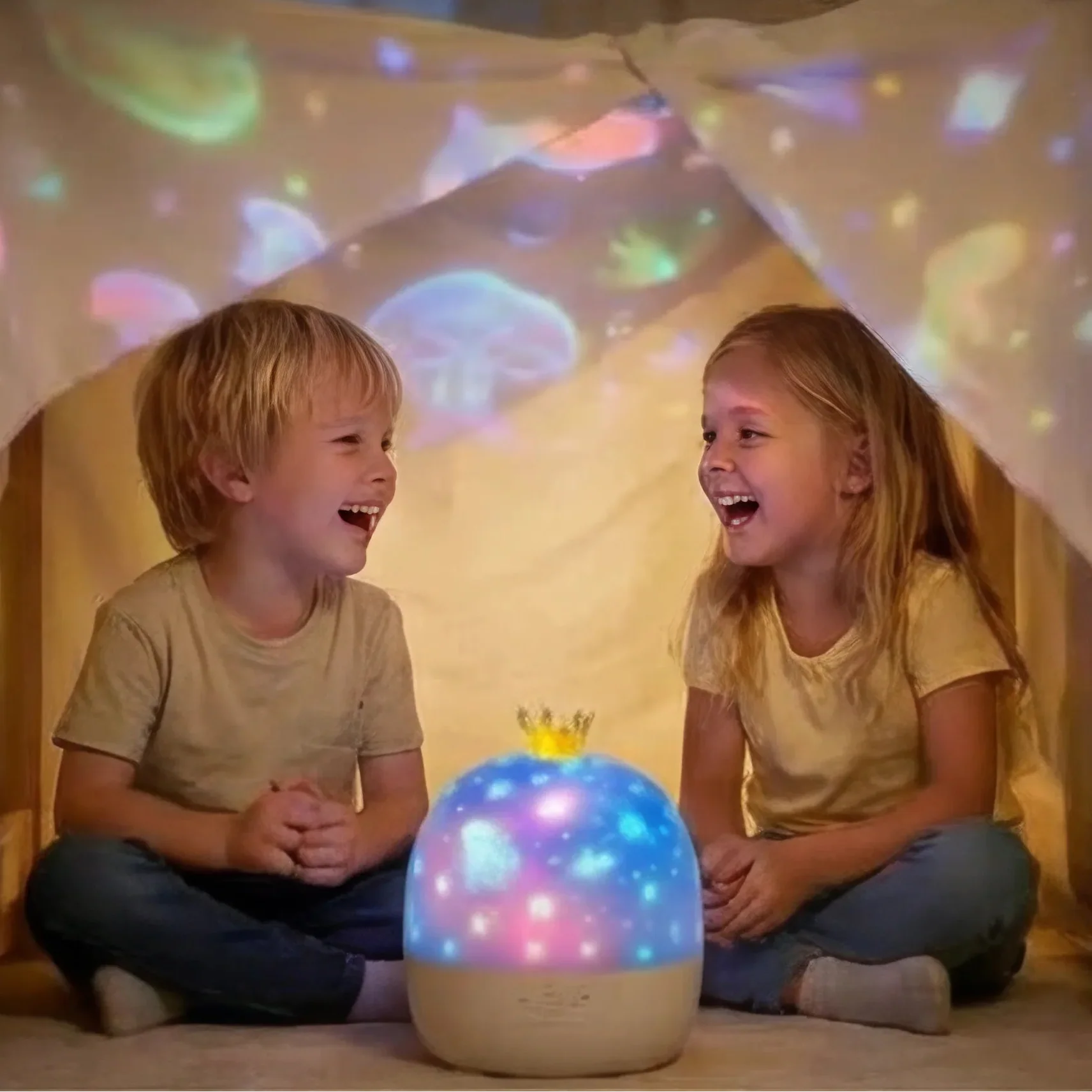 Lichttraum – Rotating LED Night Light for Relaxing Nights