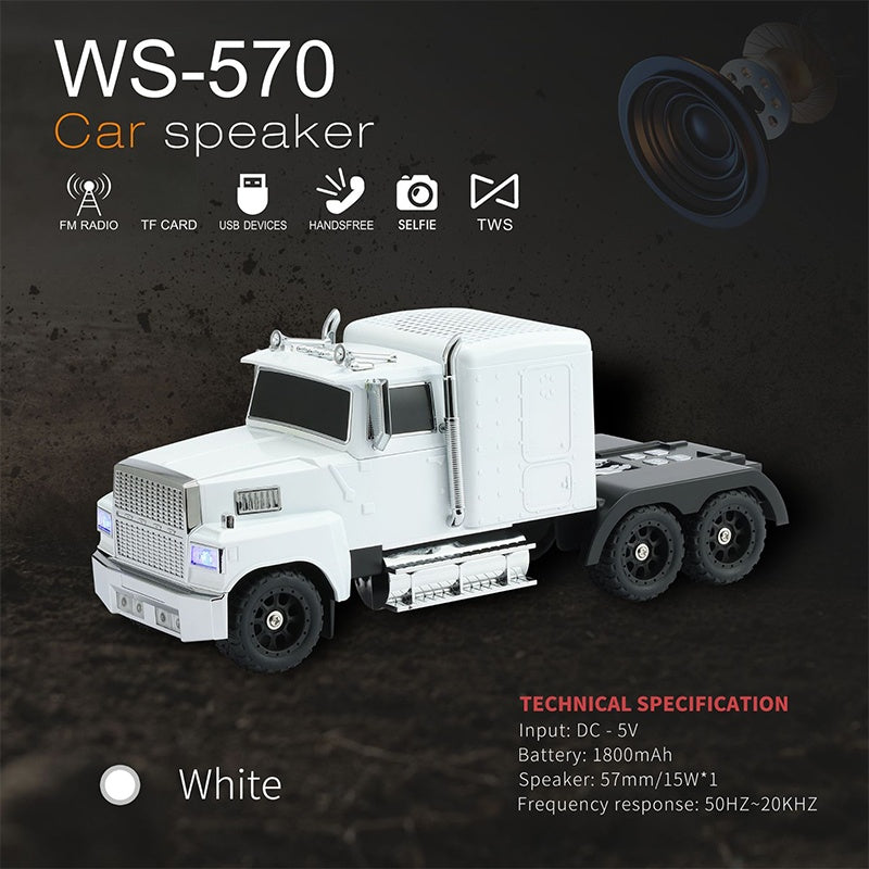 Bluetooth Lautsprecher im Lkw-Design mit 15W Subwoofer
