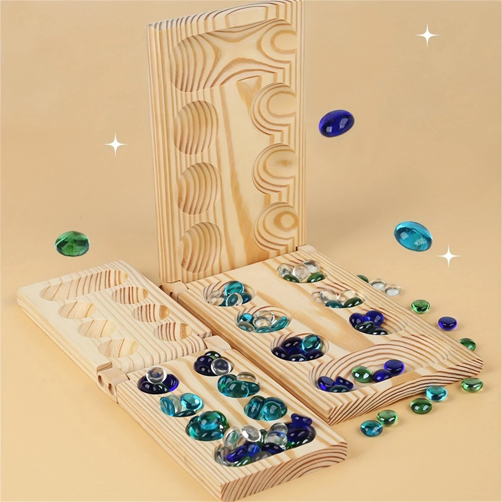 Brettspiel Mancala – Strategiespiel für zwei Spieler