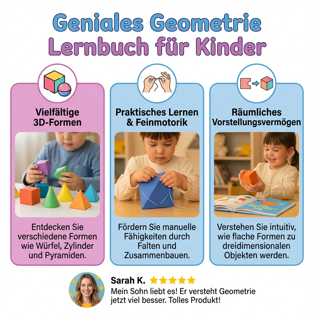 Kinder Lernbuch zur Geometrie – Spielerisches Lernen für die Jüngsten