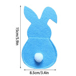 Happy Easter Decor: Set of 4 Bunny Cutlery Holders