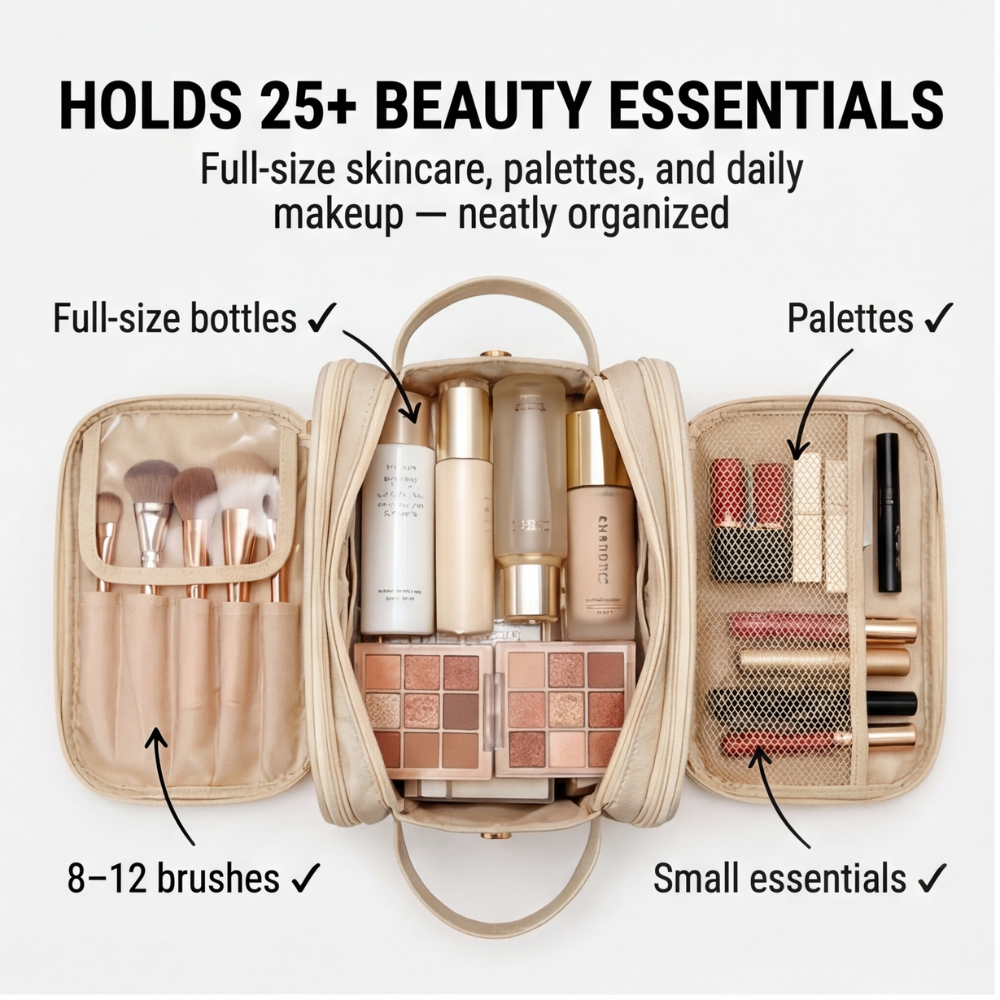 Foldable Makeup Organizer for Effortless Access