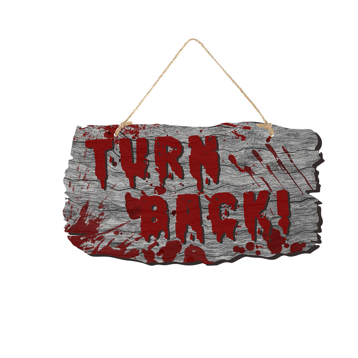 Gruselige Türschilder für Halloween – Holzoptik mit Motiven