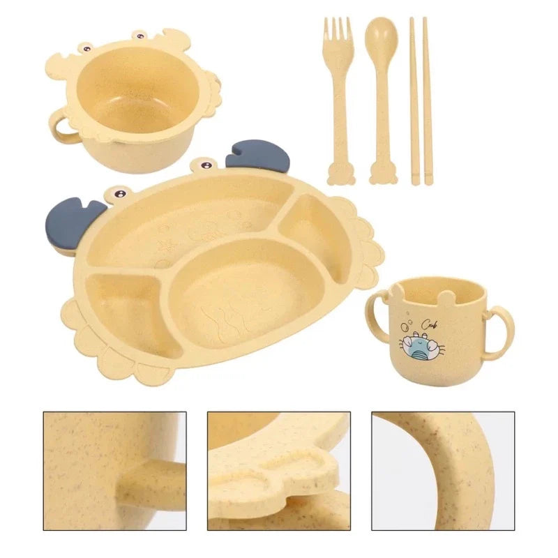 Essgeschirr Set für Kinder – 6 Teile – Krebs Design
