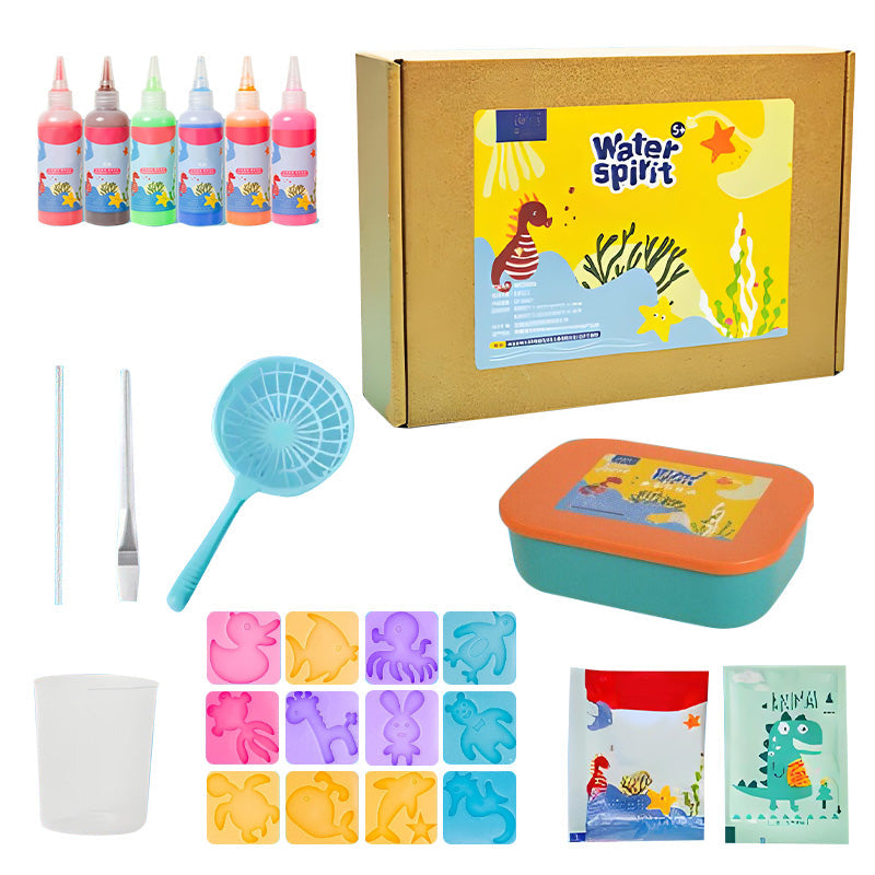 Bunte 3D Wasserperlen Bastelset – Kreativer Spaß für Kinder