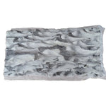 Elegant Natural Rabbit Fur Rug | 100x50 cm