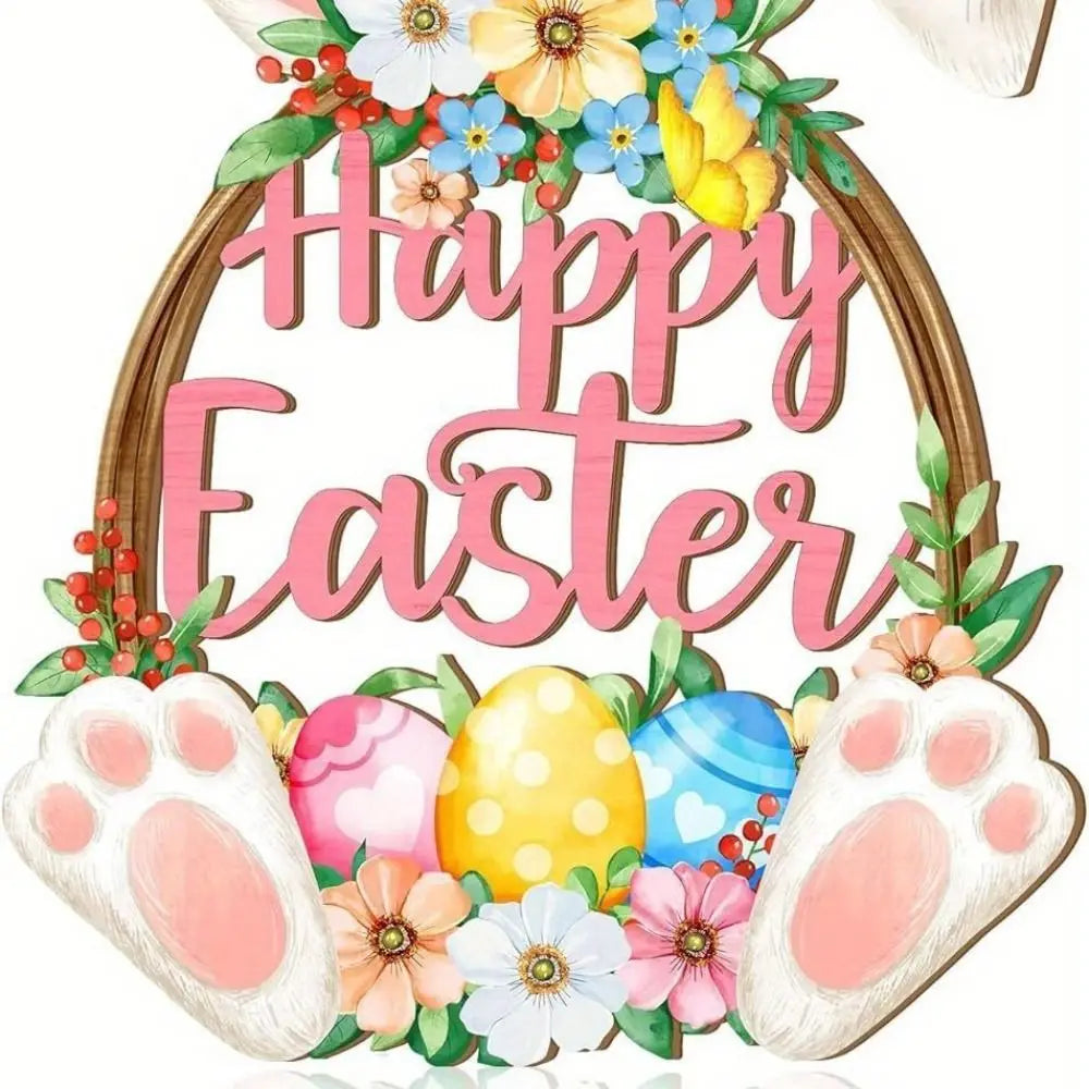 Spring Magic Wooden Easter Decoration | 29.5×19.5 cm