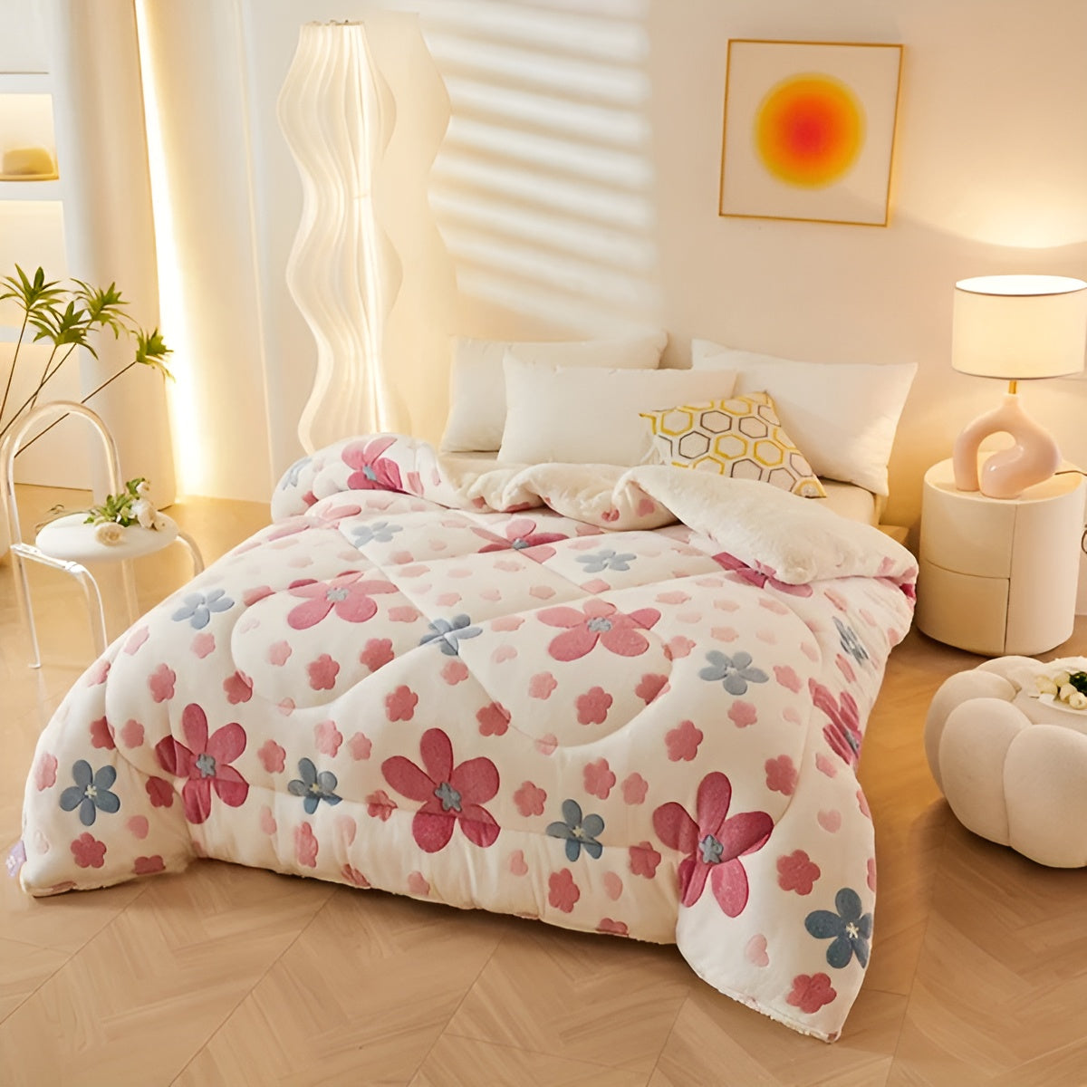 Sleeping Comfort Blanket Blütenzauber | Soft & Easy Care | Elegant Design