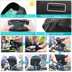 Wasserdichter Handyhalter für Fahrrad und Motorrad – 360° drehbar, passend für 4,5–6,4 Zoll