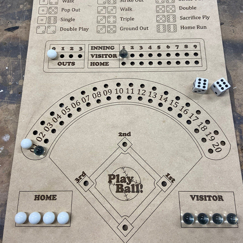 Würfelspiel für Baseball – Strategiespiel für 2-4 Spieler
