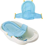 Knickbare Babybadewanne mit rutschfestem Sitz und Sicherheitsgurt