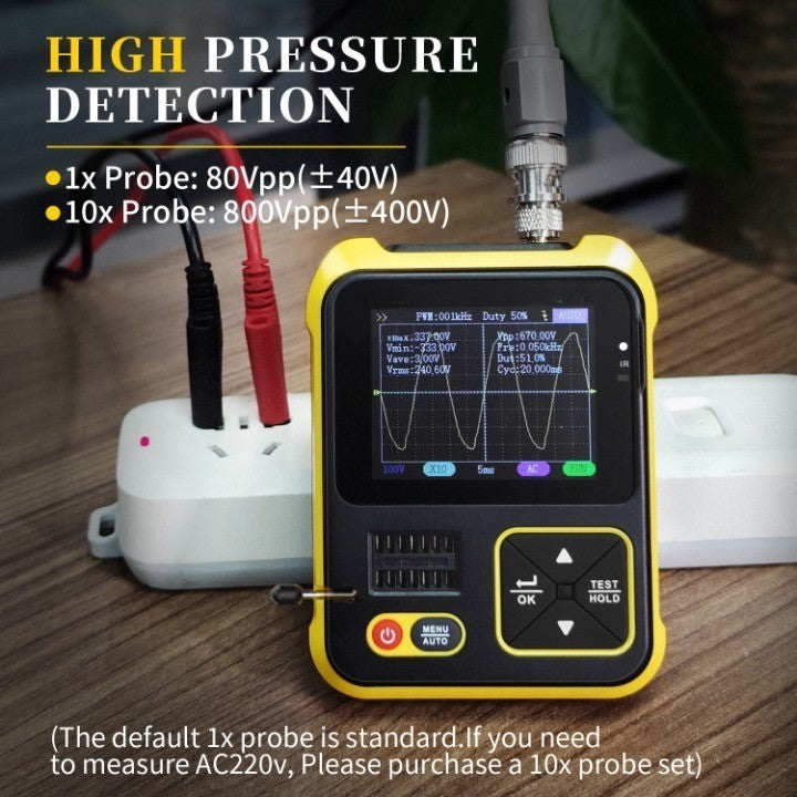 Digitaler Transistor mit 2-in-1 Voltprüfer – Kompaktgerät