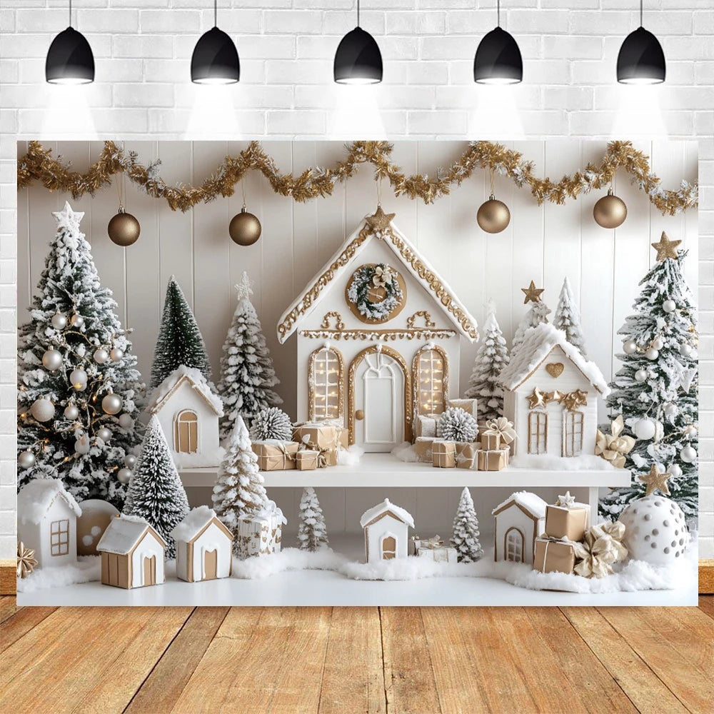 Magical Christmas Photo Background | Festive Scenery for Portraits