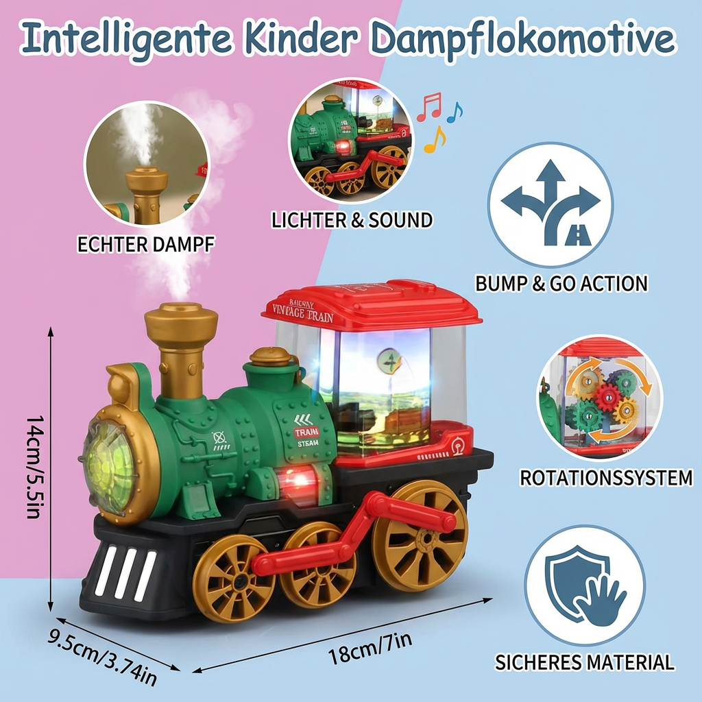 Smart Dampflokomotive für Kinder mit echtem Dampf