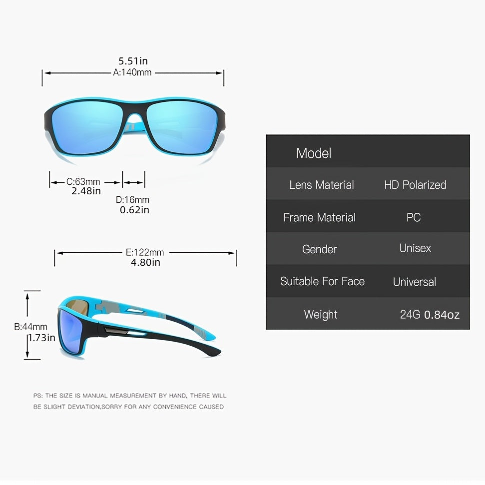 Sportsonnenbrille für Herren – Polarisierte Gläser mit UV400 Schutz