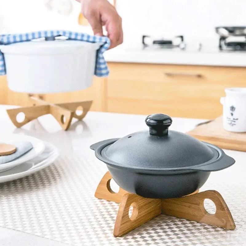 Stylish Kitchen Aid: Removable Bamboo Tray Holder