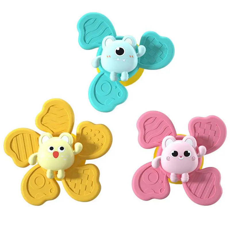 Badespielzeug für Babys im 3er-Set mit Saugnapf – Farbenfroh