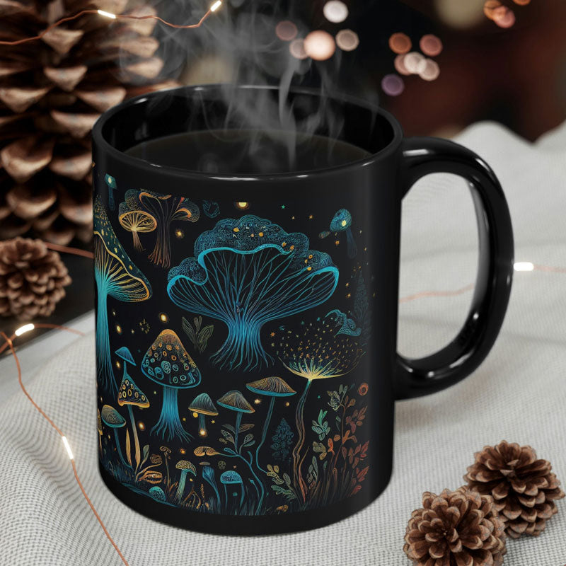 Luminara | Bezaubernde Tasse mit Leuchtpilzen
