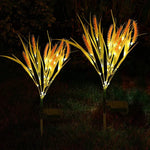 2er Set Solar-Weizenlichter für zauberhafte Gartenakzente