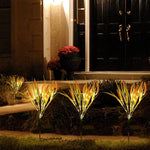 2er Set solarbetriebene Weizenähren Lichter
