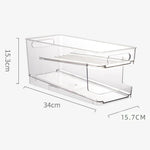 Transparenter 2-stufiger Rollwagen Organizer