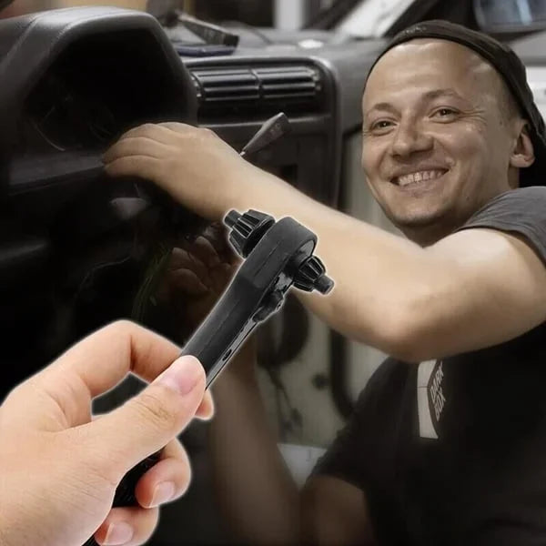 Praktischer 2-in-1 Steckschlüssel mit Ratschenmechanismus