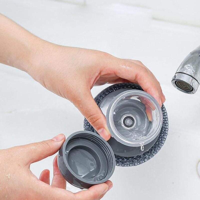 2-in-1 Dish Brush | Reduces waste and makes dishwashing easier!